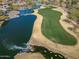 Aerial view of golf course and water features at 26335 W Burnett Rd, Buckeye, AZ 85396