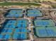 Aerial view of community tennis courts at 26335 W Burnett Rd, Buckeye, AZ 85396