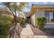 Walkway to the front entrance with landscaping at 2927 W Plum Hollow Dr, Anthem, AZ 85086