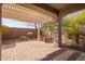 Covered patio with brick pavers and pergola at 2927 W Plum Hollow Dr, Anthem, AZ 85086