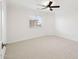 Spacious bedroom with ceiling fan and window coverings at 6025 E Palomino Ln, Scottsdale, AZ 85266