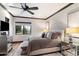Well-lit bedroom with a queen-size bed and large windows at 8124 E Paraiso Dr, Scottsdale, AZ 85255