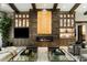 Large living room with a stunning fireplace and ample seating at 8124 E Paraiso Dr, Scottsdale, AZ 85255