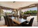 Elegant outdoor dining area with a large table and comfortable seating at 8124 E Paraiso Dr, Scottsdale, AZ 85255