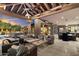 Spacious covered patio with comfortable seating at 8124 E Paraiso Dr, Scottsdale, AZ 85255