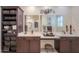 Double vanity bathroom with modern design at 1238 W Silver Creek Ln, San Tan Valley, AZ 85140