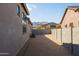 Landscaped side yard with gravel and block wall at 13238 E Ranch Gate Rd, Scottsdale, AZ 85255