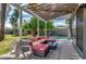 Relaxing backyard oasis with a pergola covered patio, pool, and grassy area at 2645 E Glenrosa Ave, Phoenix, AZ 85016