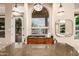 Kitchen area features granite countertops and an outdoor view at 28247 N 128Th Dr, Peoria, AZ 85383