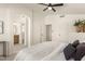 Spacious bedroom with ensuite bathroom access and modern design at 3258 E Dover St, Mesa, AZ 85213