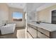 Modern bathroom with soaking tub and walk-in shower at 34045 N Borgata Trl, Queen Creek, AZ 85144