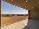 Covered patio with recessed lighting, overlooking backyard at 34045 N Borgata Trl, Queen Creek, AZ 85144