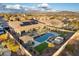 Luxury home with pool, spa, solar panels, and mountain views at 4907 W Faull Dr, New River, AZ 85087