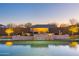 Modern pool with water feature and artistic wall accents at 4907 W Faull Dr, New River, AZ 85087