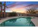 Sparkling pool offers a refreshing oasis in this serene backyard setting at 5045 W Mescal St, Glendale, AZ 85304