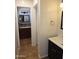 View of a bathroom featuring modern design and tile flooring at 50530 W Mockingbird Ln, Maricopa, AZ 85139