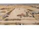 Aerial view showing house and large lot, perfect for a horse property at 6210 N Poplar St, Maricopa, AZ 85139