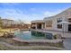 Inviting pool with a relaxing patio and mountain views at 6469 S Alameda Rd, Gold Canyon, AZ 85118