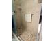 Clean shower with tiled walls and a grab bar at 867 E Lancaster Cir, Florence, AZ 85132