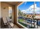 Private balcony with scenic mountain views at 9708 E Via Linda -- # 2313, Scottsdale, AZ 85258