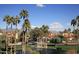 View of community with pond and mountain backdrop at 9708 E Via Linda -- # 2313, Scottsdale, AZ 85258