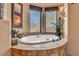 Bathroom with a large soaking tub and window seat at 10473 E Greythorn Dr, Scottsdale, AZ 85262