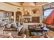 Living area with fireplace and large windows showcasing scenic views at 10473 E Greythorn Dr, Scottsdale, AZ 85262