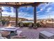 Stunning pool and patio area with mountain views at 10473 E Greythorn Dr, Scottsdale, AZ 85262