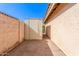 Backyard storage shed with concrete slab at 10662 N 33Rd Pl, Phoenix, AZ 85028
