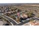 Discover this beautiful home and backyard pool from an aerial view at 10789 W Yearling Rd, Peoria, AZ 85383