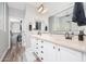 Elegant bathroom with double vanity and walk-in shower at 10789 W Yearling Rd, Peoria, AZ 85383