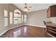 Home office with hardwood floors and large windows at 14949 W Robson Cir, Goodyear, AZ 85395