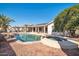 Stunning pool and spa with solar panels at 14949 W Robson Cir, Goodyear, AZ 85395