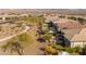 Aerial view of house and community, showcasing surrounding landscape at 17848 E Stocking Trl, Rio Verde, AZ 85263