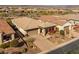 Aerial view of single-story home with desert landscaping and mountain views at 17848 E Stocking Trl, Rio Verde, AZ 85263