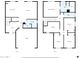 Two-story floor plan, includes 4 bedrooms and 2.5 bathrooms at 18963 N Vemto St, Maricopa, AZ 85138