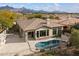 Single story home with pool and mountain views at 19910 N 84Th St, Scottsdale, AZ 85255