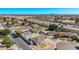 Bird's-eye perspective of a home with a pool, nestled in a friendly neighborhood close to a major highway at 2037 E Riviera Dr, Tempe, AZ 85282