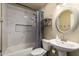 Bathroom with marble tile and a large vanity at 2331 W Onza Ave, Mesa, AZ 85202