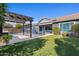Spacious backyard with pergola, grill and lush lawn at 2683 E Indigo Pl, Chandler, AZ 85286