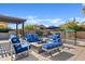 Outdoor patio with firepit and comfortable seating at 2683 E Indigo Pl, Chandler, AZ 85286