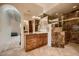 Primary bathroom with a walk-in shower and double vanity at 4590 S Gold Canyon Dr, Gold Canyon, AZ 85118