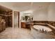 Luxurious bathroom with a large soaking tub and double vanity at 4590 S Gold Canyon Dr, Gold Canyon, AZ 85118