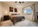 Bright bedroom with mountain views, a comfortable bed, and plenty of natural light at 4590 S Gold Canyon Dr, Gold Canyon, AZ 85118