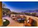 Spacious patio with seating and mountain views at 4590 S Gold Canyon Dr, Gold Canyon, AZ 85118