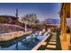 Stunning pool with mountain backdrop at 4590 S Gold Canyon Dr, Gold Canyon, AZ 85118