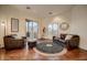 Relaxing sitting area with leather armchairs and mountain views at 4590 S Gold Canyon Dr, Gold Canyon, AZ 85118