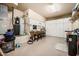 Well-equipped workshop with storage cabinets and workbench at 4590 S Gold Canyon Dr, Gold Canyon, AZ 85118