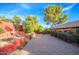 Extensive backyard with a brick-paved area, lush trees and green landscaping at 6720 E Phelps Rd, Scottsdale, AZ 85254