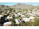 Aerial view of community nestled in the mountains at 10419 N 10Th Pl # 2, Phoenix, AZ 85020